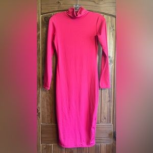 Beautiful, hot pink dress. No brand.